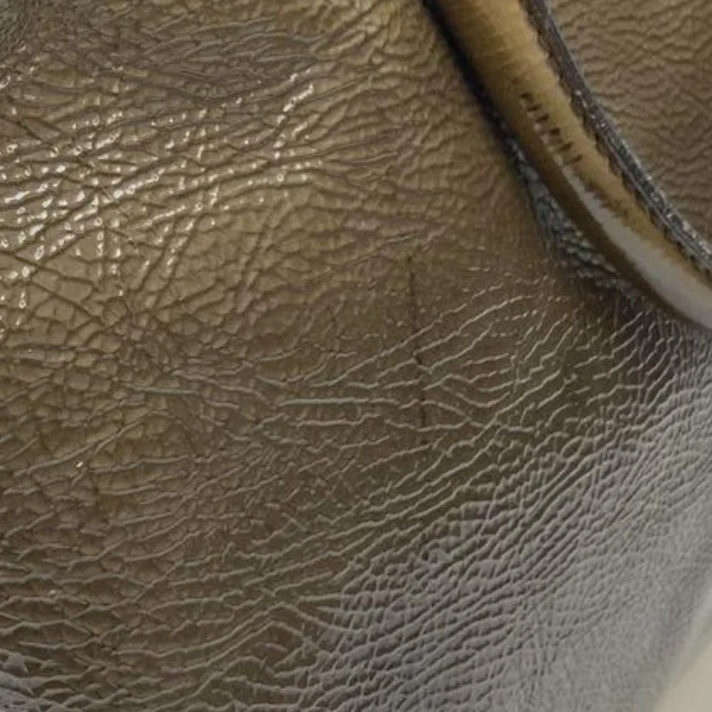 Prada Olive Ombre Vernice Crinkle Patent Leather Shoulder Tote comes with COA - Picture 3 of 11